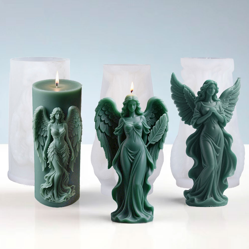Candle Making Experience - Wings Goddess Scented Silicone Candle Mould
