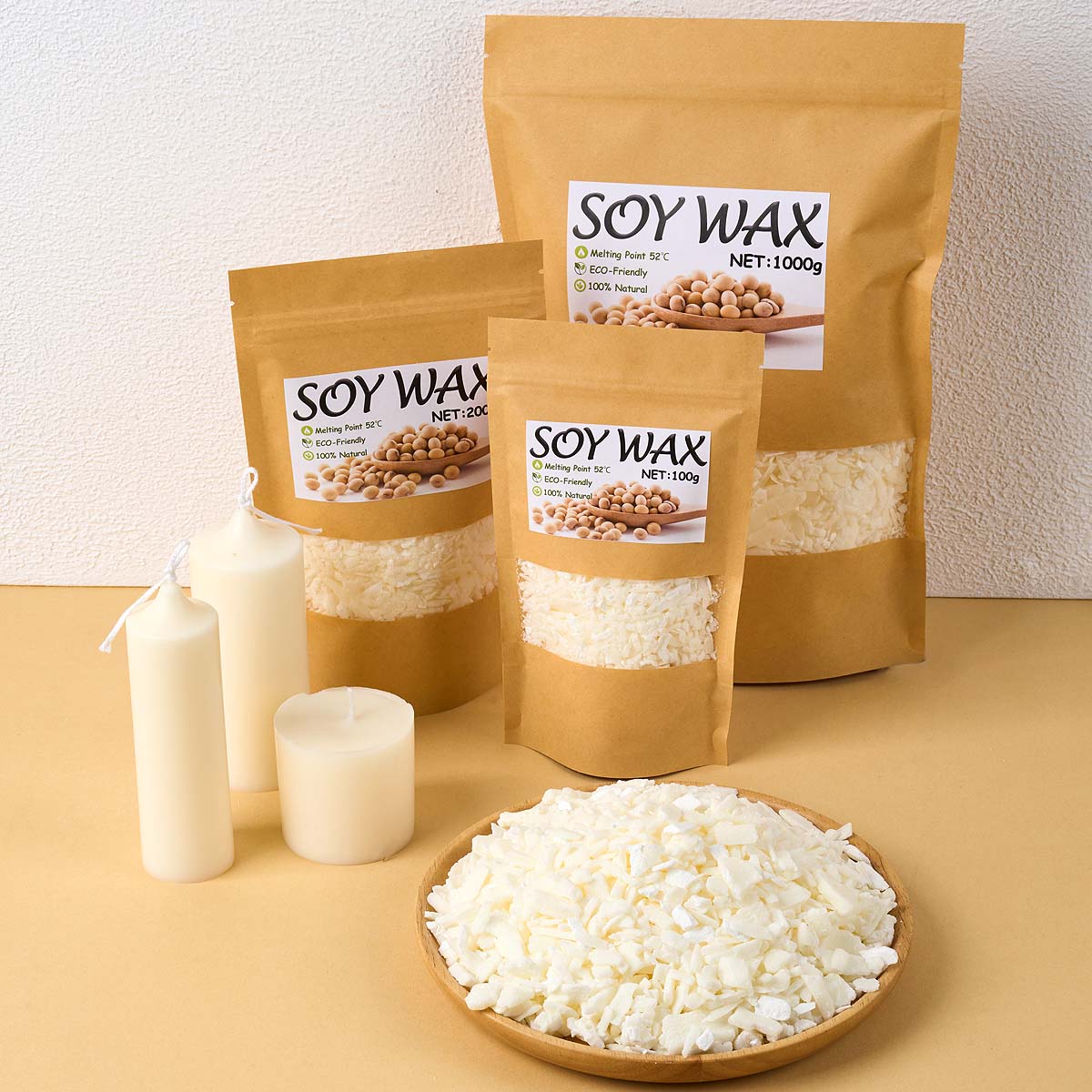 Candle Making Experience - 1 Pounds Pure White Soy Wax