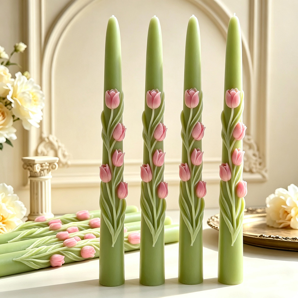 Long Pole Flower Taper Candle  - đánh giá và giá Candle Making Experience