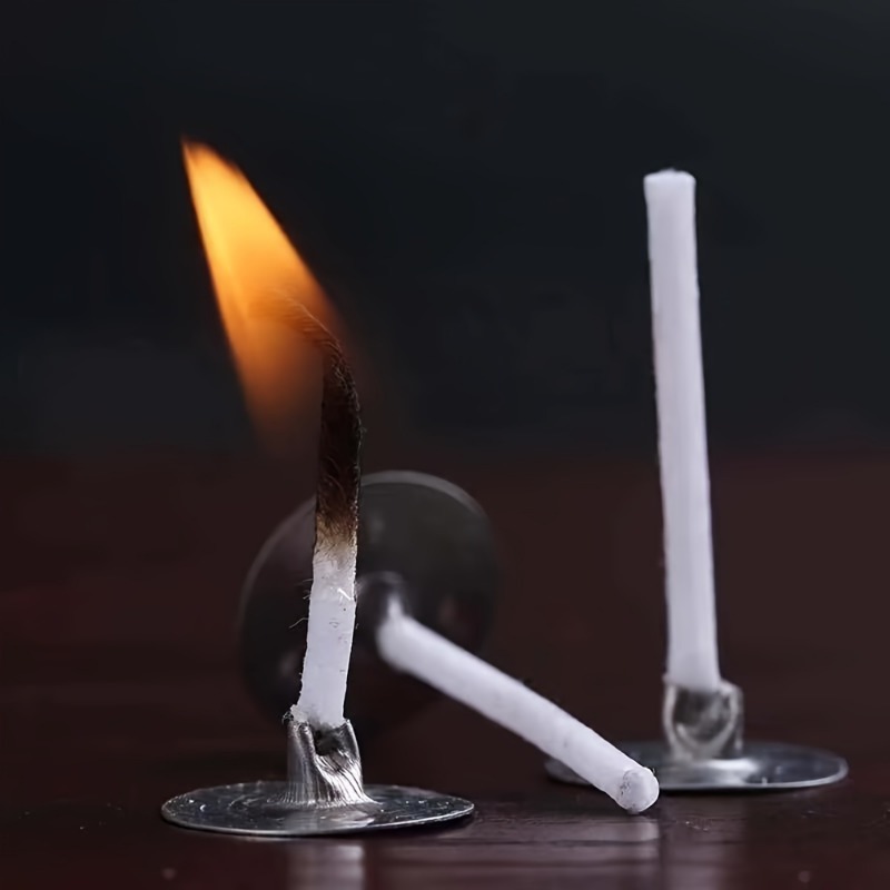 6-20cm 100pc Smokeless Candle  - đánh giá và giá Cotton Wick Pre Tabbed