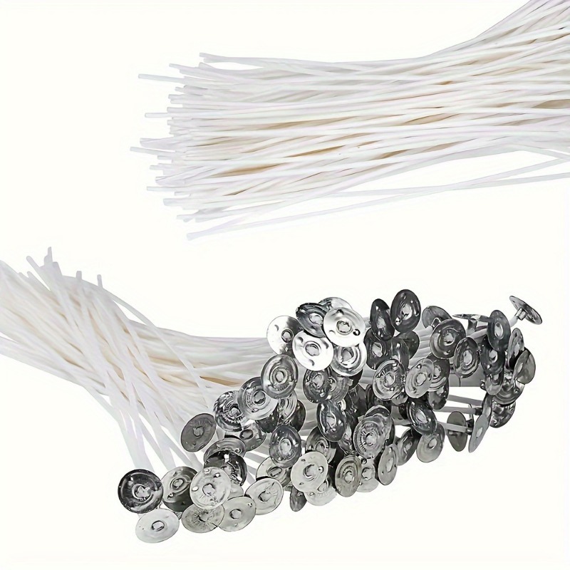6-20cm 100pc Smokeless Candle  - đánh giá và giá Cotton Wick Pre Tabbed