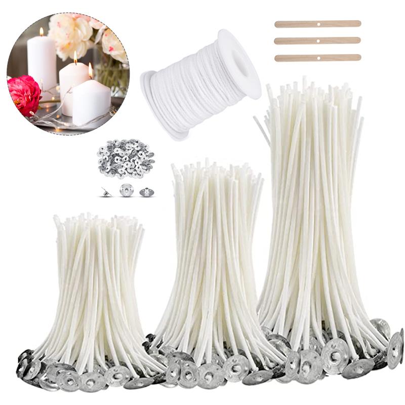 100/50pcs Smokeless Candle Wic - đánh giá và giá Cotton Wick Pre Tabbed