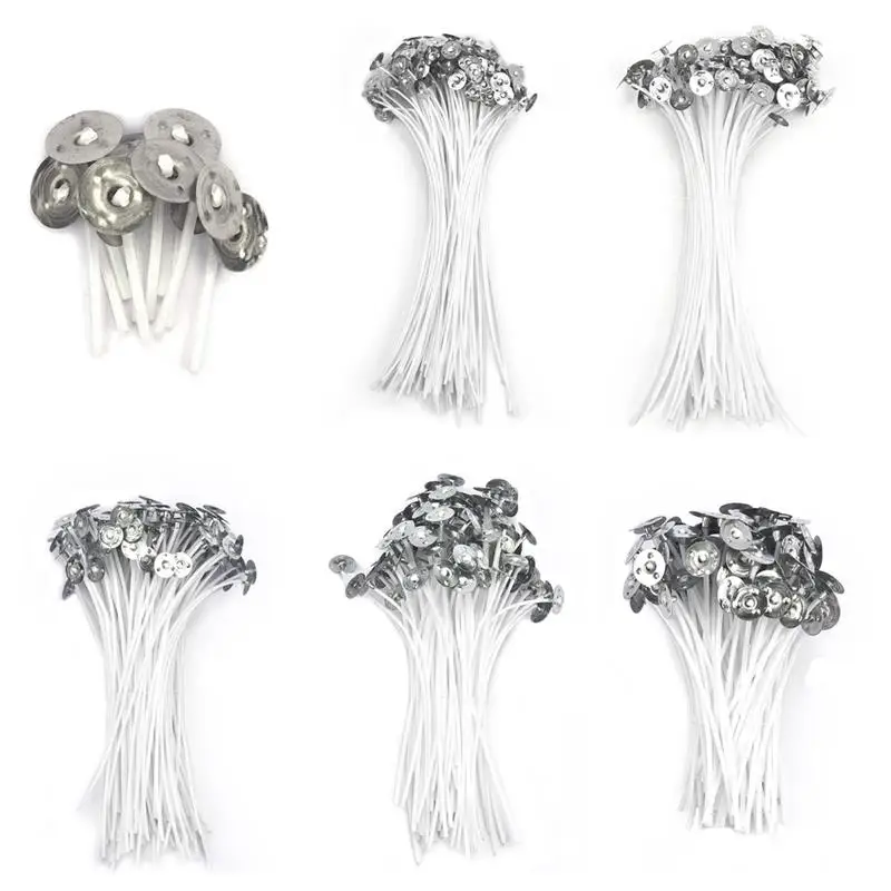 100/50pcs Smokeless Candle Wic - đánh giá và giá Cotton Wick Pre Tabbed