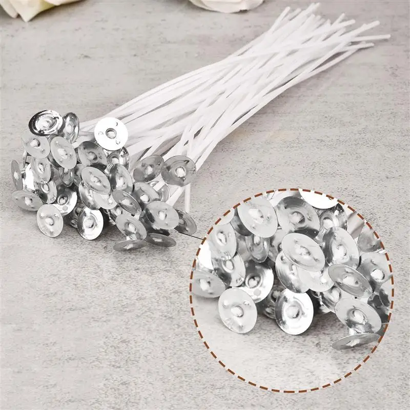 100/50pcs Smokeless Candle Wic - đánh giá và giá Cotton Wick Pre Tabbed