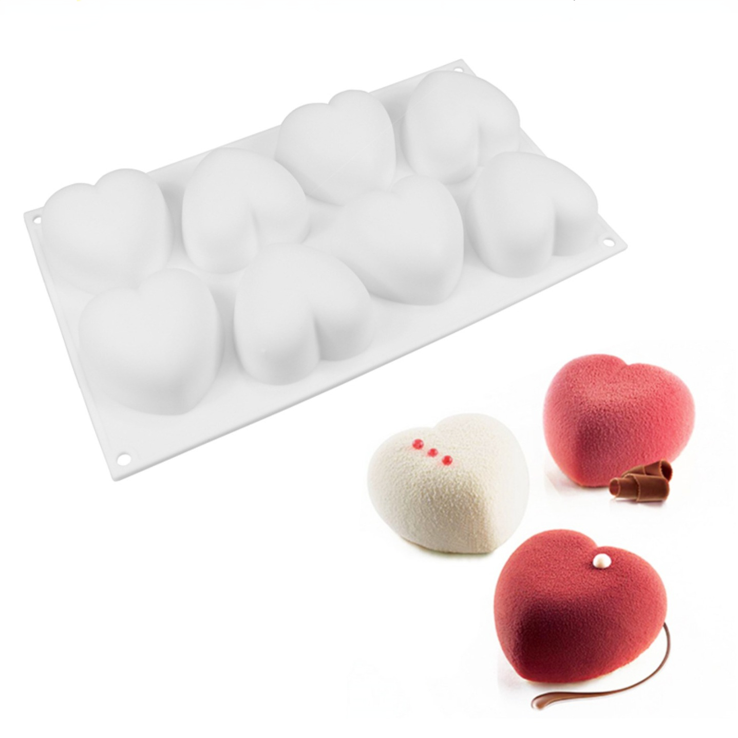 Love Heart Silicone Soap Mold  - đánh giá và giá Candle Making Experience