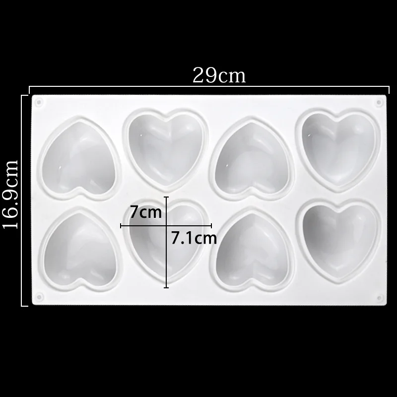 Love Heart Silicone Soap Mold  - đánh giá và giá Candle Making Experience