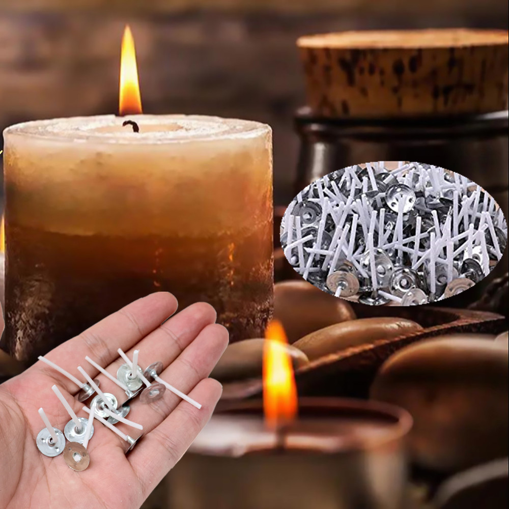 2.6/6cm 8-25 PCS Candle Wicks  - đánh giá và giá Cotton Wick Pre Tabbed