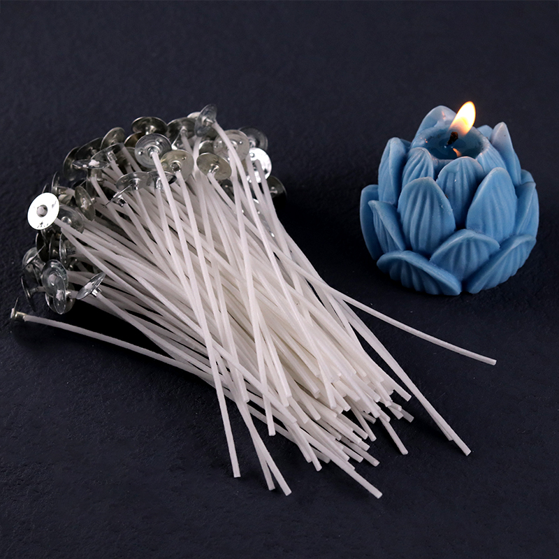 100 Chiếc Bếp Nến Bấc 2.6-20Cm - đánh giá và giá Cotton Wick Pre Tabbed