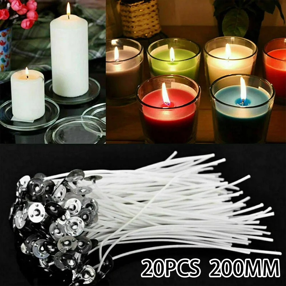 20pcs Smokeless Candle Wicks 2 - đánh giá và giá Cotton Wick Pre Tabbed